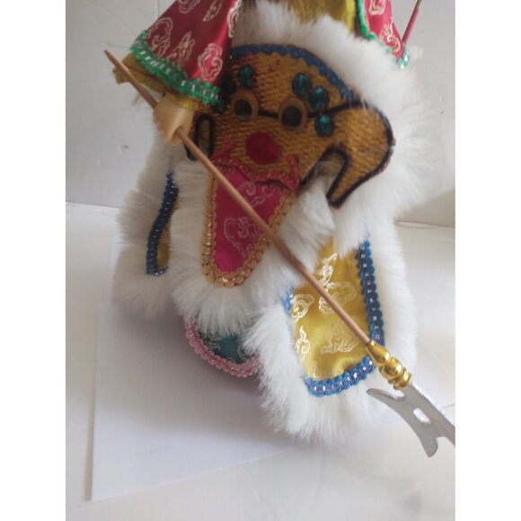 Vintage Oriental Hand puppet Chinese Warrior #1 Porcelain 12" - Picture 11 of 13